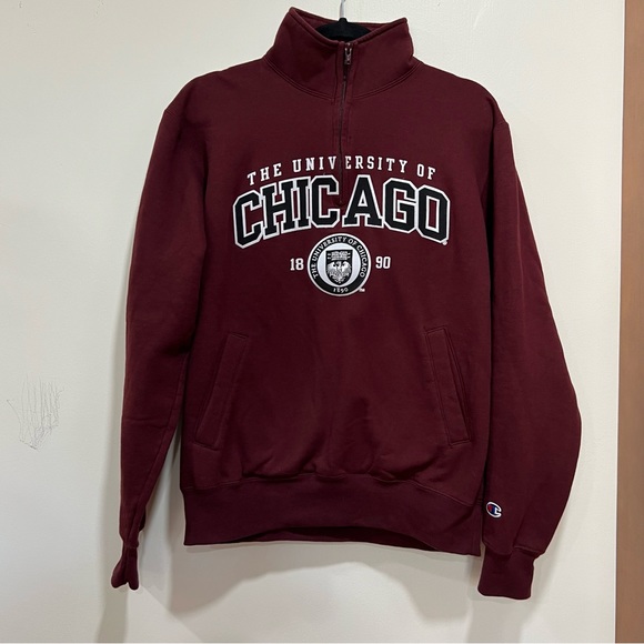 Champion Other - University of Chicago Champion Quarter Zip Unisex Sweatshirt